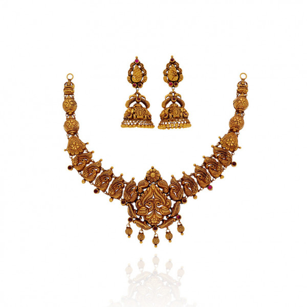 Gold Temple Necklace for a Lasting Impression