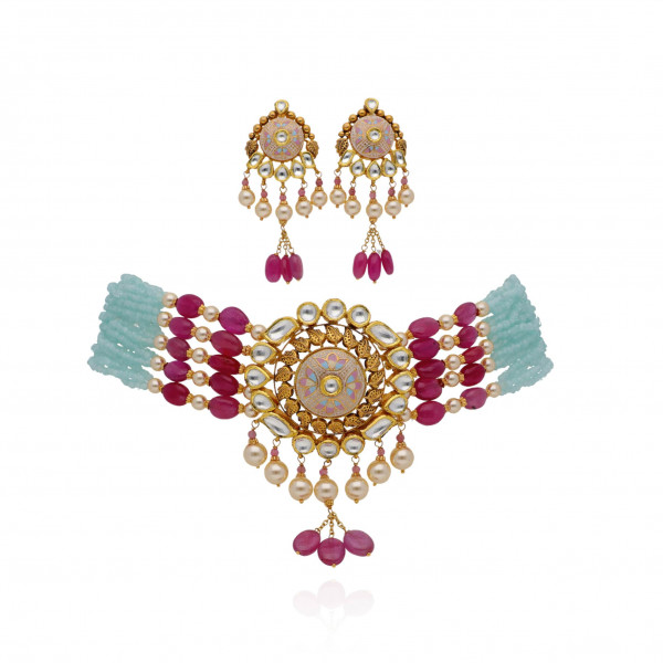 The Exquisite Chikpati Gold Set of Opulence and Grace