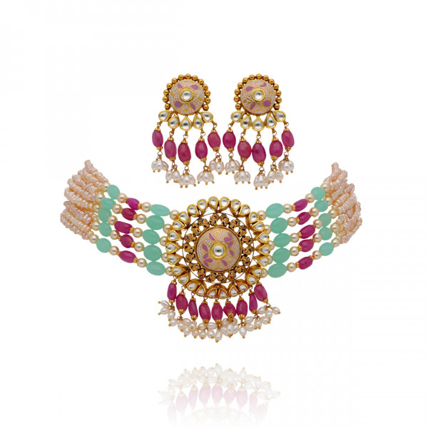 The Perfect Gold Chikpati Set for a Regal and Radiant Look