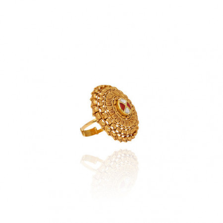 Refined Luxury Gold Cocktail Ring