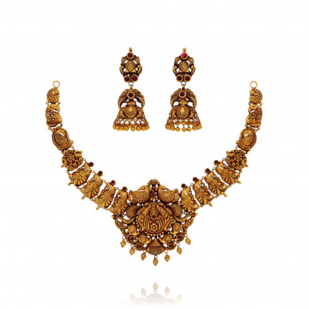 Golden Echoes, Resonating with Elegance Gold Necklace Set