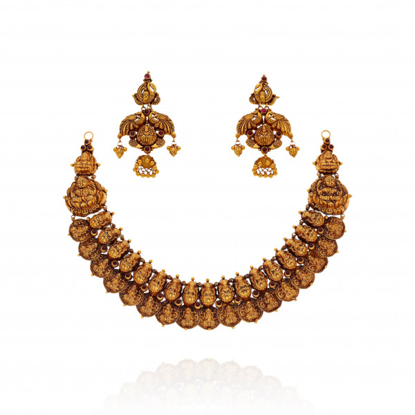 Celestial Gold, Draped in Radiance Gold Necklace Set