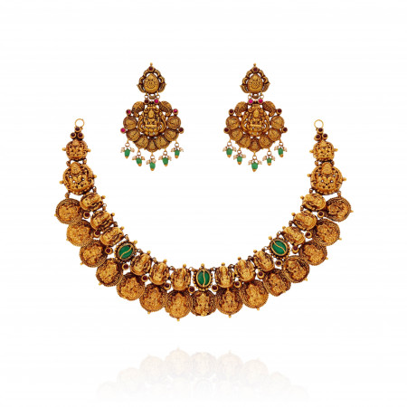 Eternal Radiance Gold Necklace Set