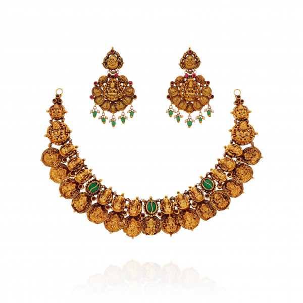 Eternal Radiance Gold Necklace Set