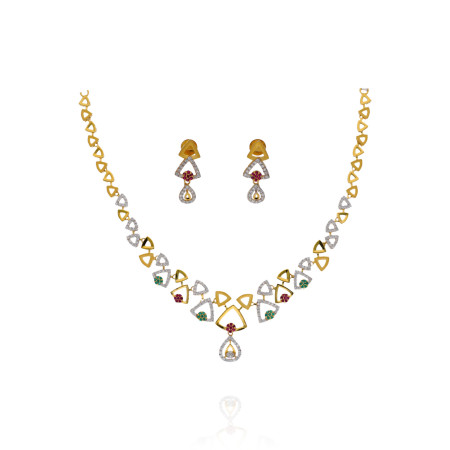 Amber Luxe Gold Necklace Set