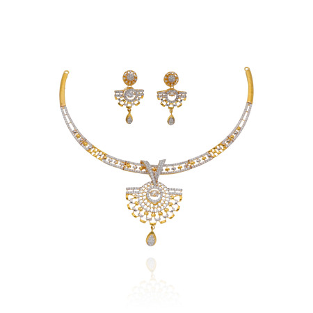 Radiance Reverie Gold Necklace Set