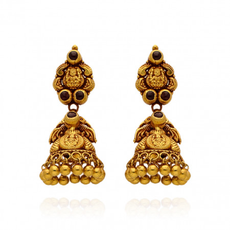 Temple Bliss Golden Harmony of Jhumki