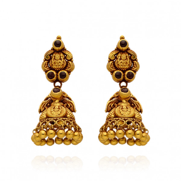 Temple Bliss Golden Harmony of Jhumki