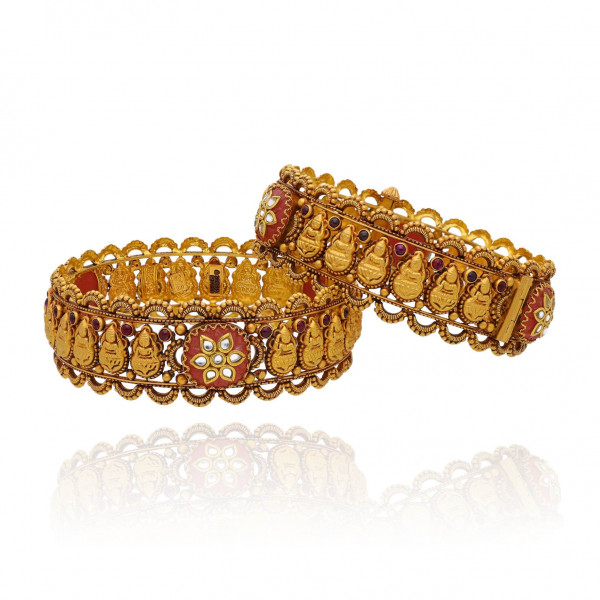 Serenade of the Stars in Golden Luster Gold Bangles