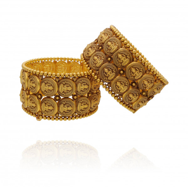 Glimmering Destiny Bold Golden Bangles That Define Luxury