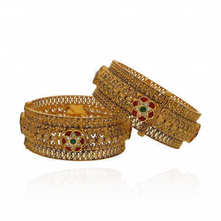 Unmatched Glamour Gold Bangles