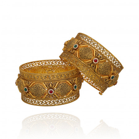 Essence of Elegance Fine Gold Bangles