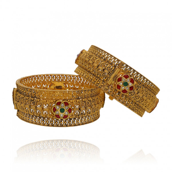 Golden Vows Bangles for the Bride's Eternal Promise