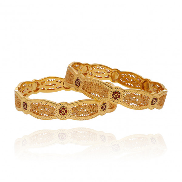 Gold in Bloom Bangles to Celebrate Your Wedding Day