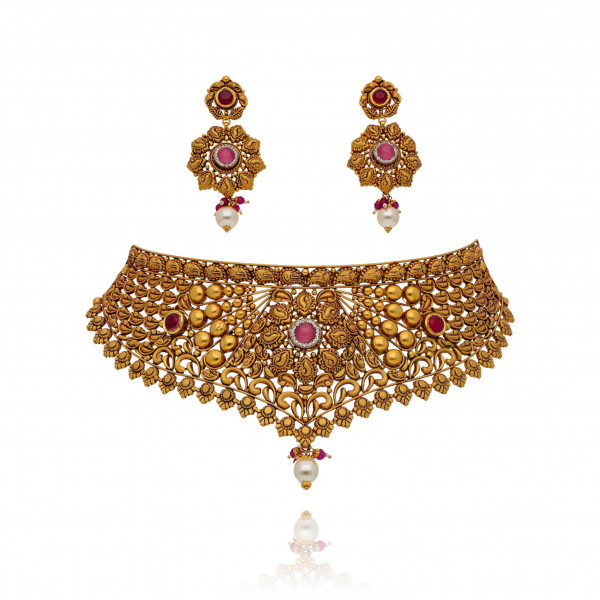 Bridal Majesty The Antique Gold Choker