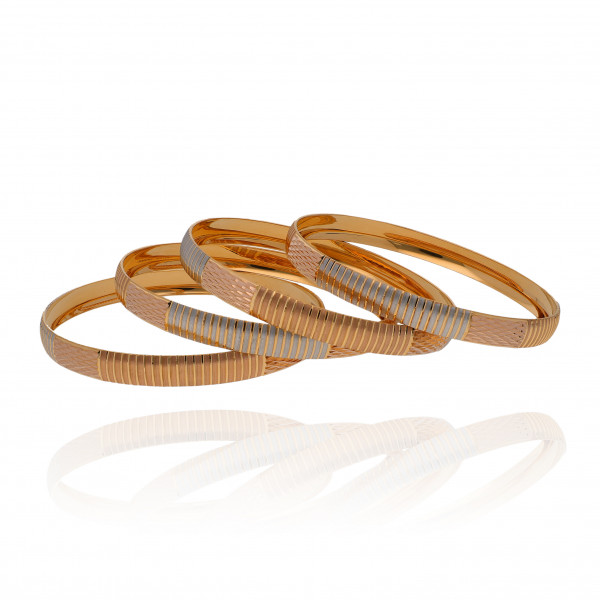 Infinite Glow Exquisite Gold Bangles