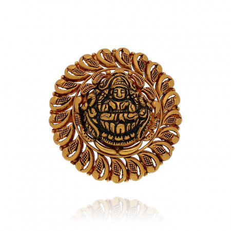 Sacred Gold Intricate Temple Cocktail Ring