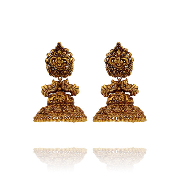 Divinity in Gold Temple Earring