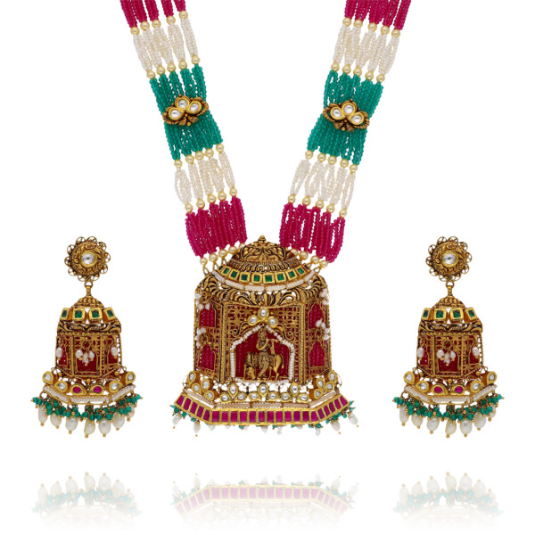 Royal Reverence Stunning Gold Temple Long Set