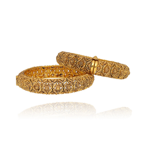 Heritage Glow Gold Bangles for the Radiant Bride