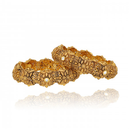 Auric Allure Gold Bangles for Your Big Day