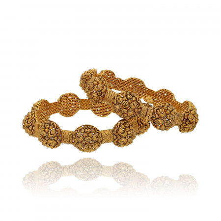 Golden Embrace Bangles for the Modern Bride