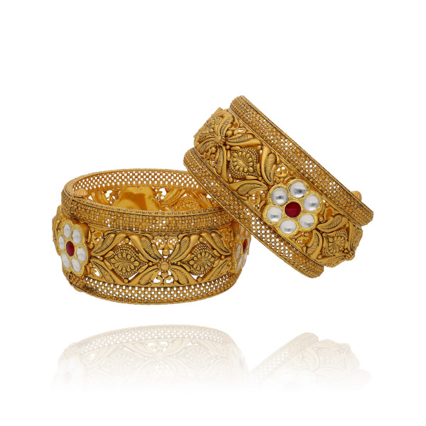 Luminous Love Eternal Gold Bangles for Brides