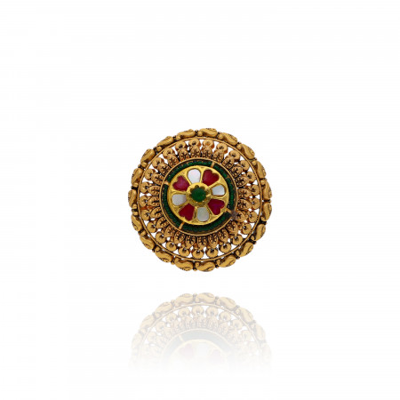 Opulent Heritage Gold Antique Cocktail Ring