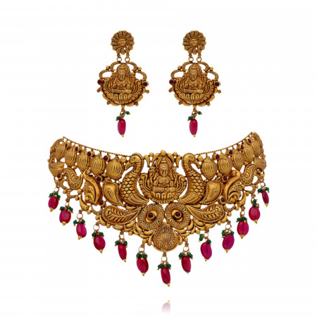 Heritage in Gold Exquisite Temple Choker