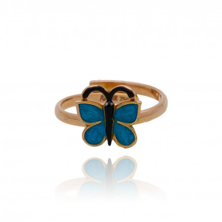 Golden Flutter Baby Ring