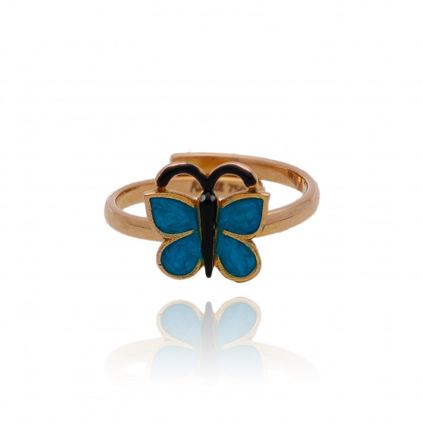 Golden Flutter Baby Ring