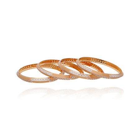 Majestic Mirage Gold Bangles for Women