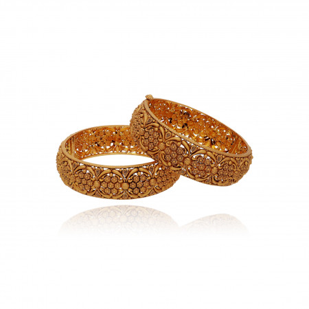 Heavenly Band Gold Bangles for Women