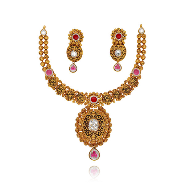 Gilded Aurora Gold Necklace Set