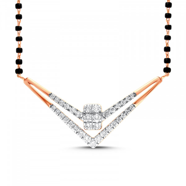 Shimmering Devotion Diamond Mangalsutra