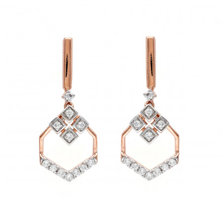 Galactic Dream Diamond Pendant and Earrings Set