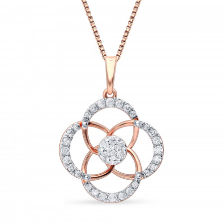 Cosmic Radiance Diamond Pendant and Earrings Set