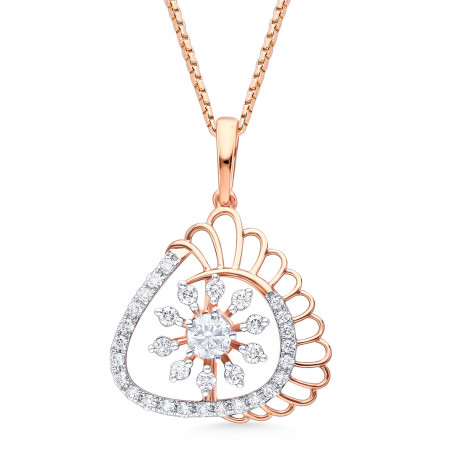 Luminous Skies Diamond Pendant and Earrings Set