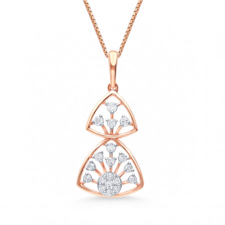 Cosmic Harmony Diamond Pendant and Earrings Set