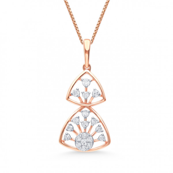 Cosmic Harmony Diamond Pendant and Earrings Set