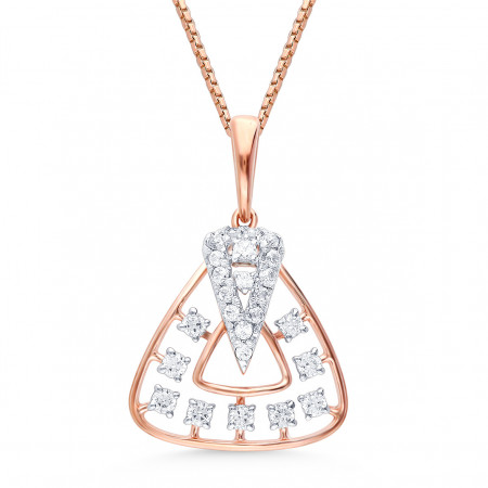 Celestial Essence Diamond Pendant and Earrings Set