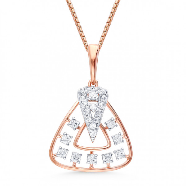 Celestial Essence Diamond Pendant and Earrings Set