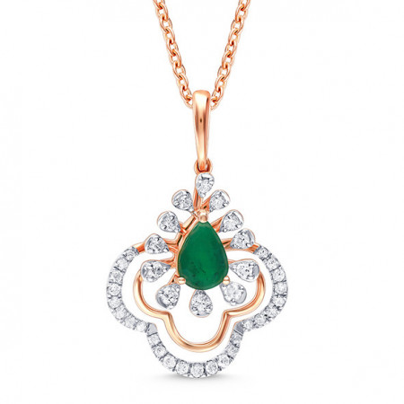 Ethereal Chime Diamond Pendant and Earring Set