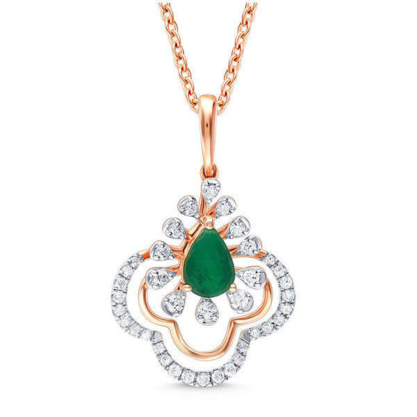 Ethereal Chime Diamond Pendant and Earring Set