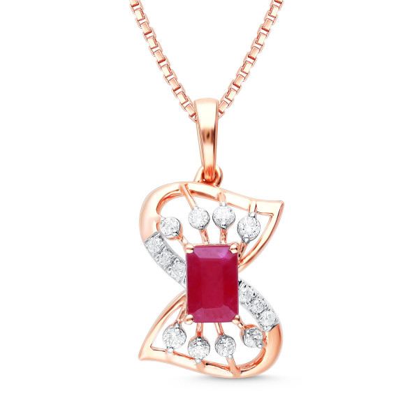 Lunar Glow Diamond Pendant with Earring Set