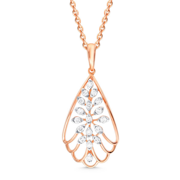 Aurum Aurora Diamond Pendant with Earring Set