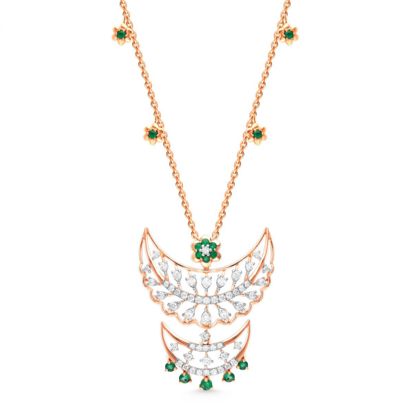 Whimsy in Radiance Diamond Pendant With Earring Set