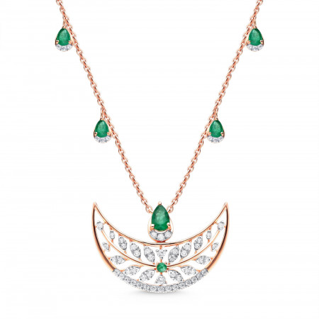 Seraphic Light Diamond Pendant with Earring Set