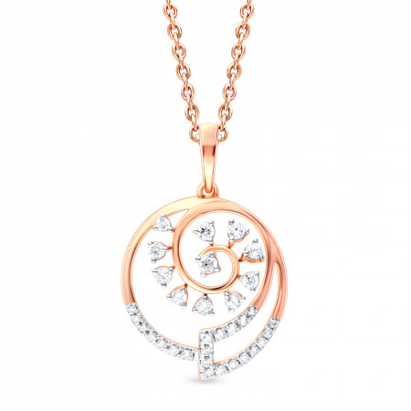 Moonbeam Mirage Diamond Pendant with Earring