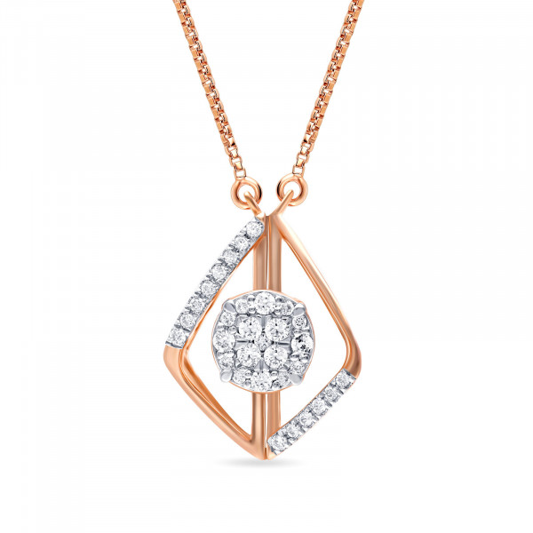 Moonbeam Mirage Diamond Pendant with Earrings